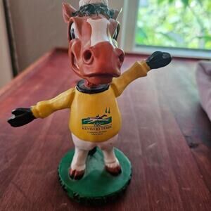 Kentucky Derby Churchill Downs Horse racing jockey equestrian vintage bobblehead